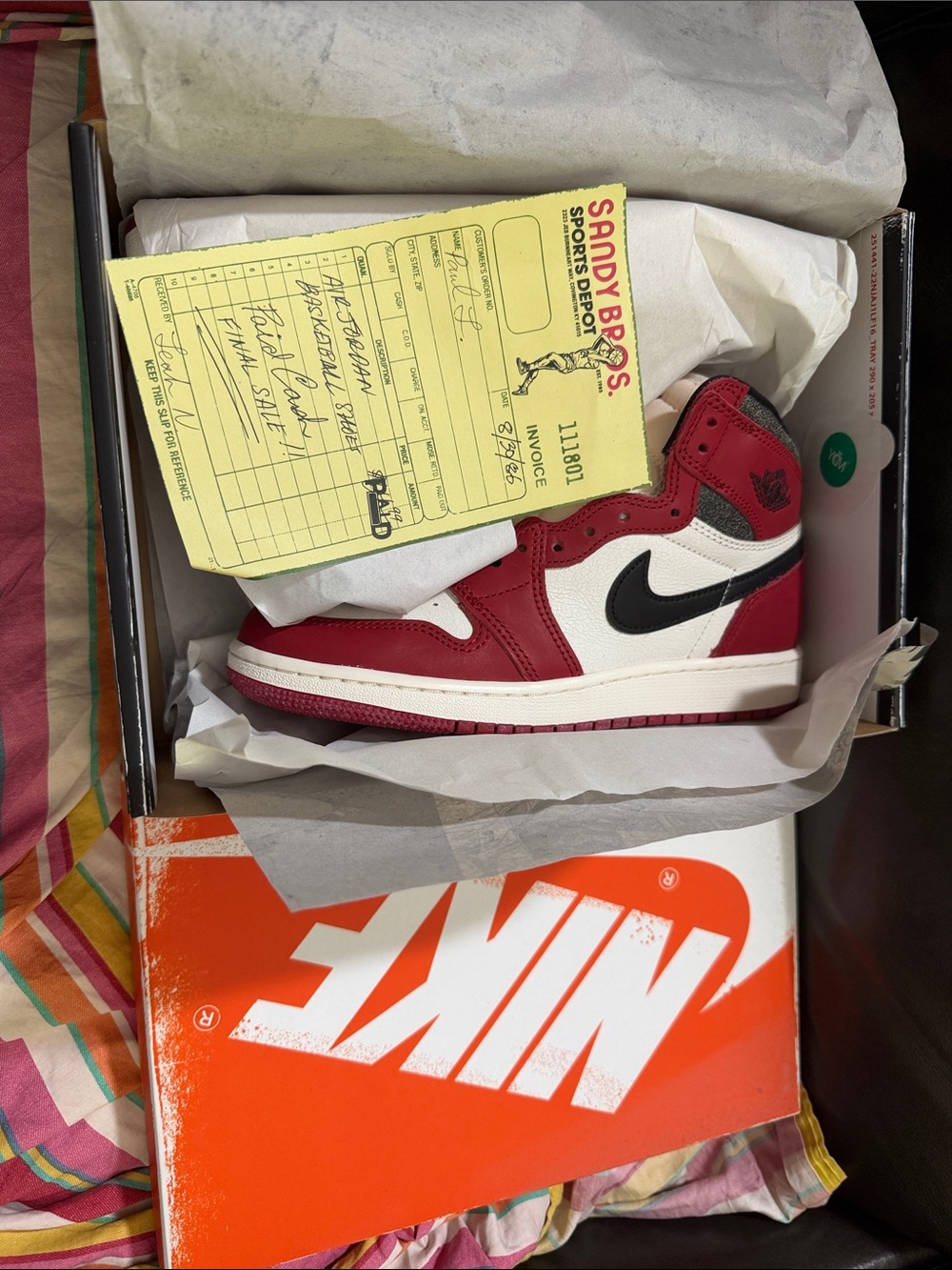 Air Jordan 1 retro high FD1437612 size 5.5Y NIB